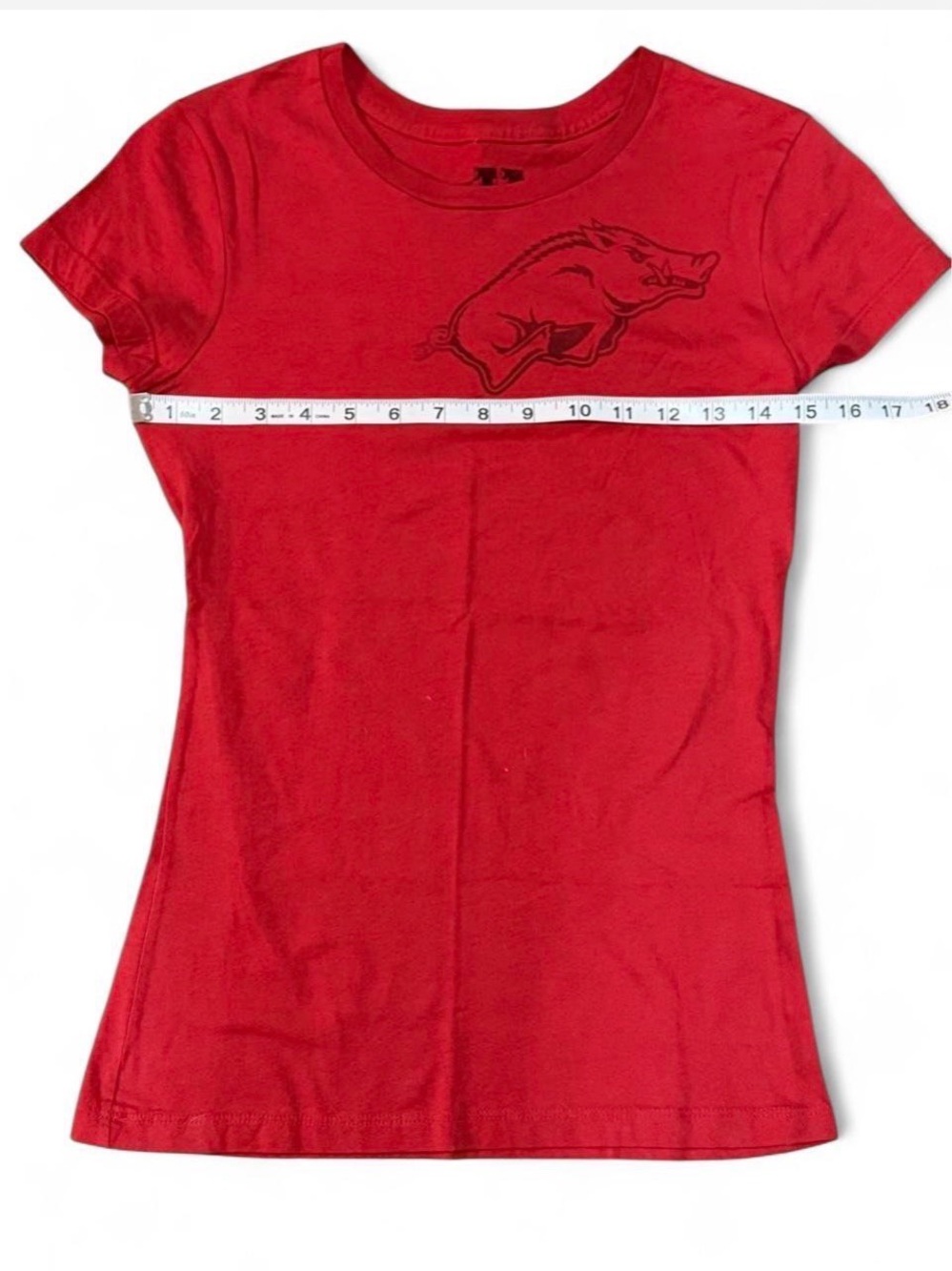 Red Razorbacks Graphic Tee Sz S - Picture 4 of 6